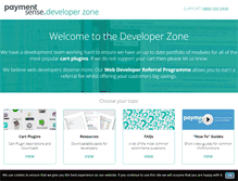 Tablet Screenshot of developers.paymentsense.co.uk